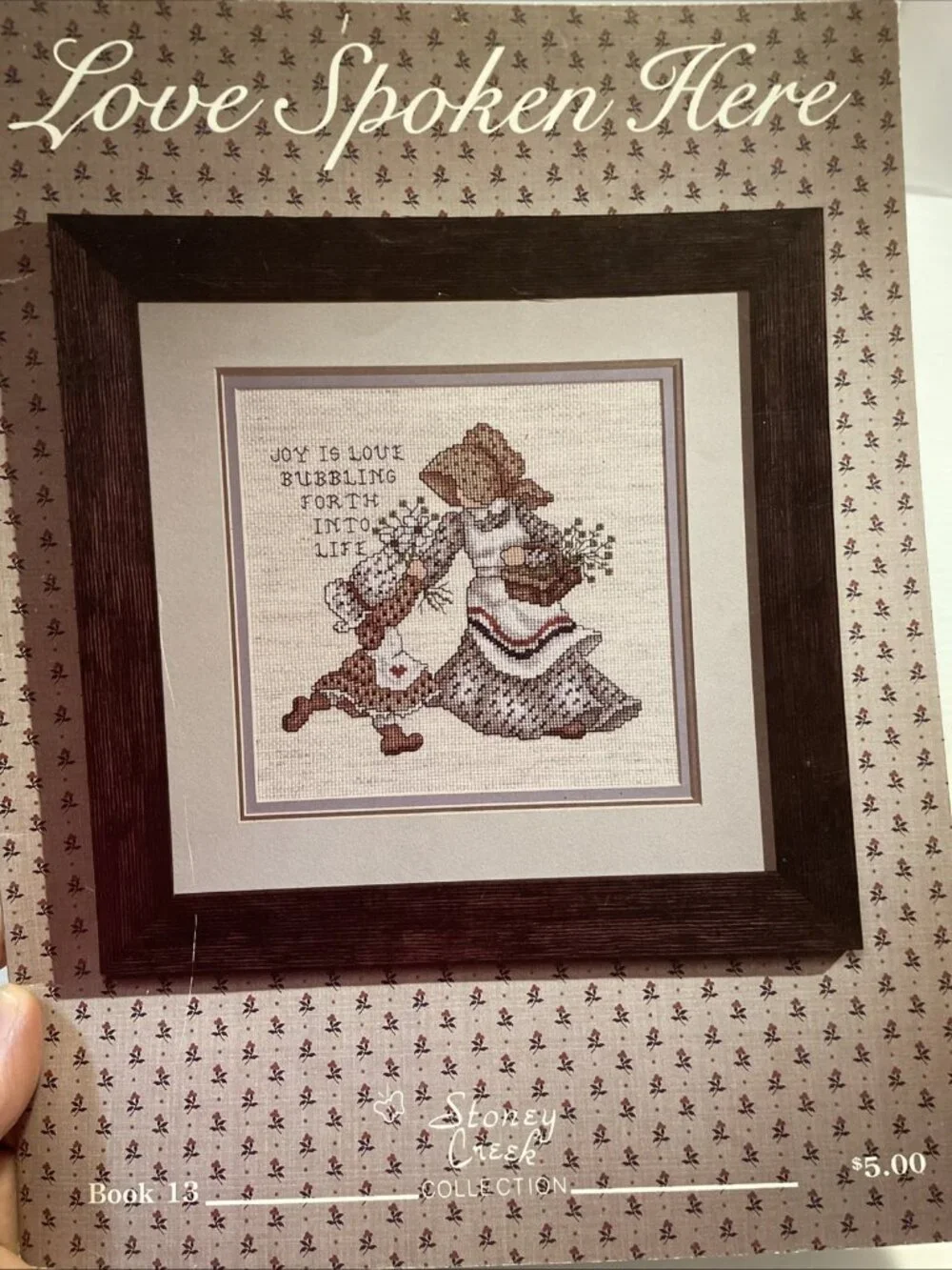Love Spoken Here Cross Stitch Pattern Book 13 Stoney Creek 1985 - VGUC